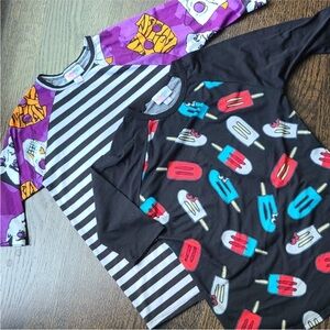 LULAROE Girls Sloan Shirts Size 8
